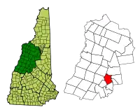 Location in Grafton County, New Hampshire