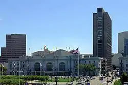 Seen from San Francisco City Hall behind Bill Graham Auditorium