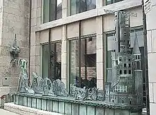 Pierre Granche's Totem urbain / histoire en dentelle, an allegorical representation of Montreal history, at the McCord Museum, Montreal;