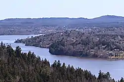 Grand Bay-Westfield as seen from across the river at Lands End.