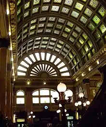 Inside the station concourse