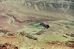 Close-up view of Dox Formation at Basalt Creek, just downstream of Tanner Graben, Tanner Rapid, and Tanner Creek