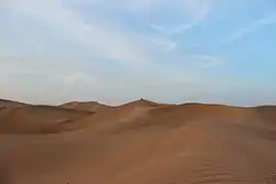 The desolate landscape of the Grand Erg Occidental near Timimoun