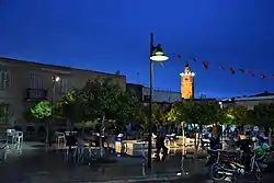 Public square with Great Mosque of Testour in the back