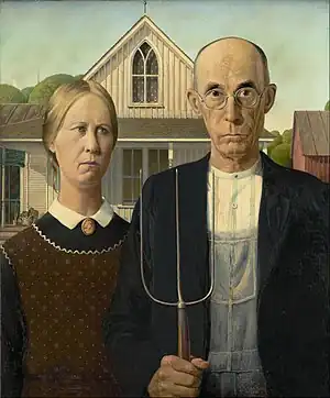 Image 48Grant Wood, 1930, social realism (from History of painting)