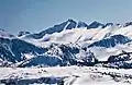 North aspect of Graveyard Peak seen from Mammoth Mountain