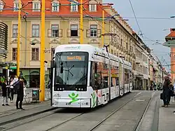 Streetcar on Jakomini square