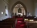 Interior of the church