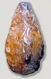 Very large hand axe from Furze Platt, Berkshire, Great Britain.