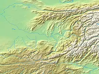 Alexandria-Oxus lies in the north of Afghanistan, close to the border with Tajikistan, in the region known as Bactria in antiquity.