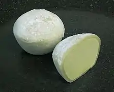 Iced matcha mochi