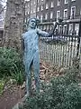 Green Man sculpture (1999) by Lydia Karpinska. On public view in Bloomsbury, London.