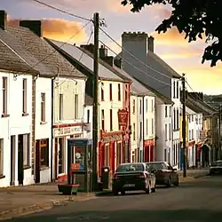 Green Street, Callan, at sunset