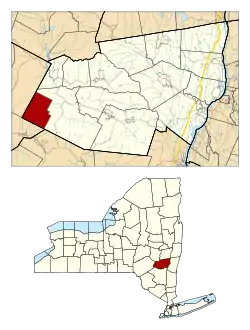 Location in Greene County and the state of New York.