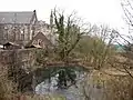 Mill pond adjacent to station