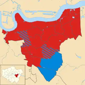 Greenwich 2014 results map