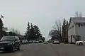 Looking south in Greenwood on WIS 73