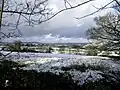 Looking northwards after snowfall