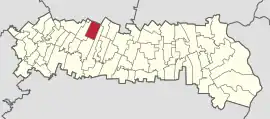 Location in Ialomița County