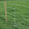 Gripple wire joiners used to repair a fence