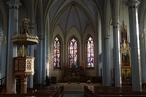 Catholic Church of Saint Conrad - interior view