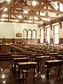 The walls of Groton's Schoolroom (the largest room in the Schoolhouse) are covered with wooden tablets bearing the names of every graduate and every member of Phi Beta Kappa.