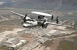 US Navy E-2C Hawkeye over NAS Point Mugu