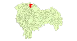 Location in Guadalajara Province