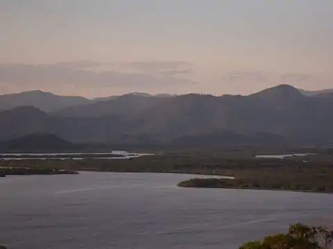 Estuary and mountains