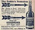 Old advertisement for Guckenheimer Rye in 1907