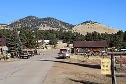 Main Street in Guffey, November 2017