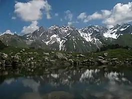 The Mädelegabel Group from the Guggersee