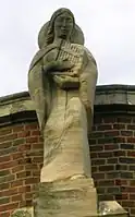 Statue of St Cecilia by Dennis Huntley