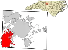 Location in Guilford County and North Carolina