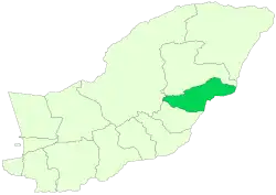 Location of Galikash County in Golestan province