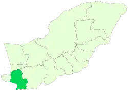 Location of Kordkuy County in Golestan province