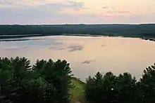 Aerial view over the northern portion of Gull Lake.