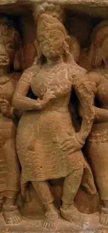 Ancient form of Churidar worn during the Gupta period; c. 300 AD; National Museum (New Delhi)