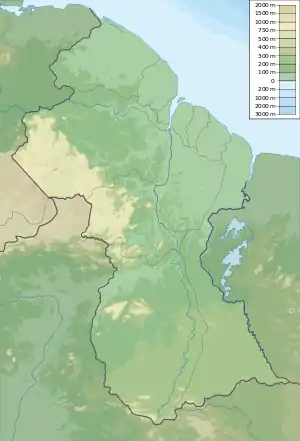 Eastern Tepuis is located in Guyana