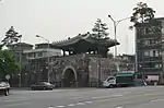 Gwanghuimun Gate, across street, Seoul, Korea