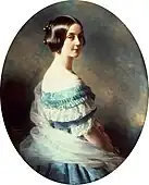 Baroness Hélène Mallet de Chalmassy née Bartholdy,wife of Alphonse,by Winterhalter, 1851