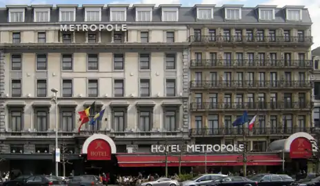 The Hotel Métropole's main facade