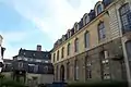 The wing facing the courtyard, view from the garden.