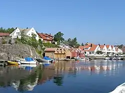 View of the village harbour