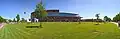 180 degree view of Hanze Institute of Technology building and its surroundings.