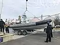 HMCS Star sailors crane a RHIB during Exercise Wentworth Shield 2018