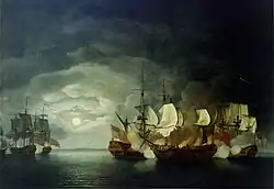 Bonhomme Richard and HMS Serapis (1780)