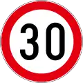 Speed limit (30km/h)