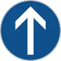 Proceed straight