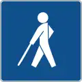 C31Entering the area where blind people move